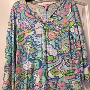 Lilly Pulitzer Kirby Top in Multi Conch Republic  size large